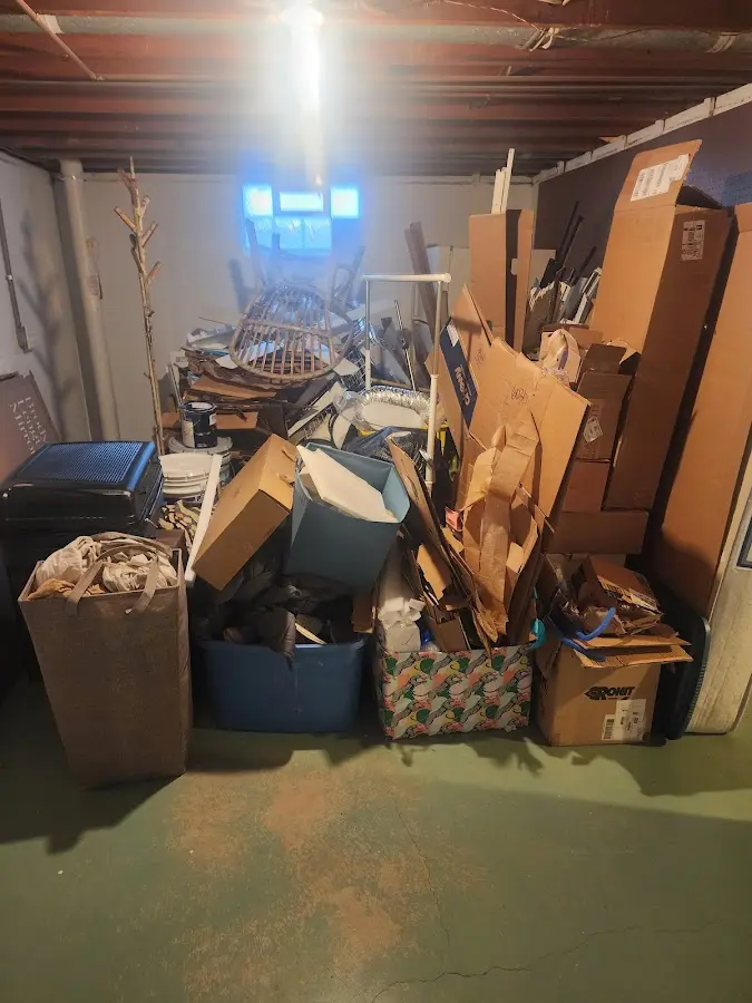 Roll-off dumpster container at job site for 2 Yard Dumpster Rental in Park City